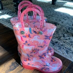 Wildkin unicorn rain boots *LIKE NEW*